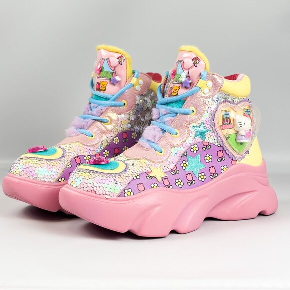Irregular Choice x Sanrio Hello Kitty “You Brighten My Day” Sneakers – Size 39 - Picture 2 of 7